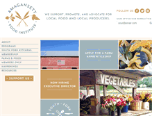 Tablet Screenshot of amagansettfoodinstitute.org